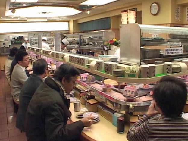 Kaiten zushi restaurant