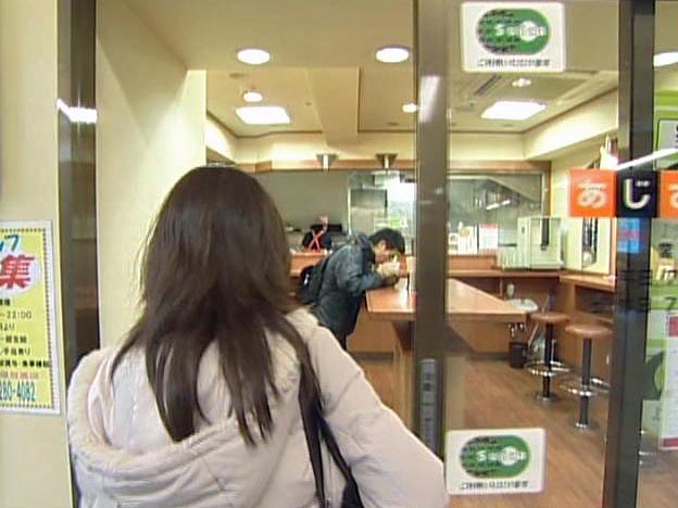 Entering a restaurant