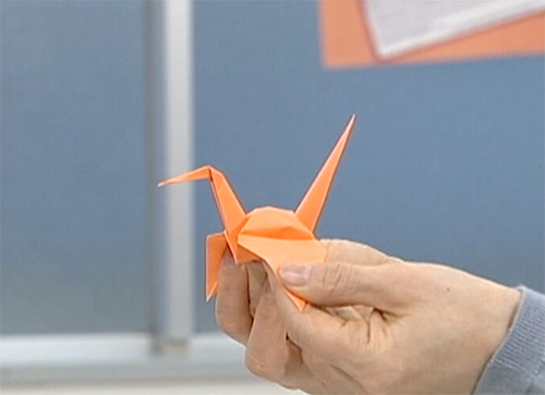 Folded Paper Cranes Description Image 20